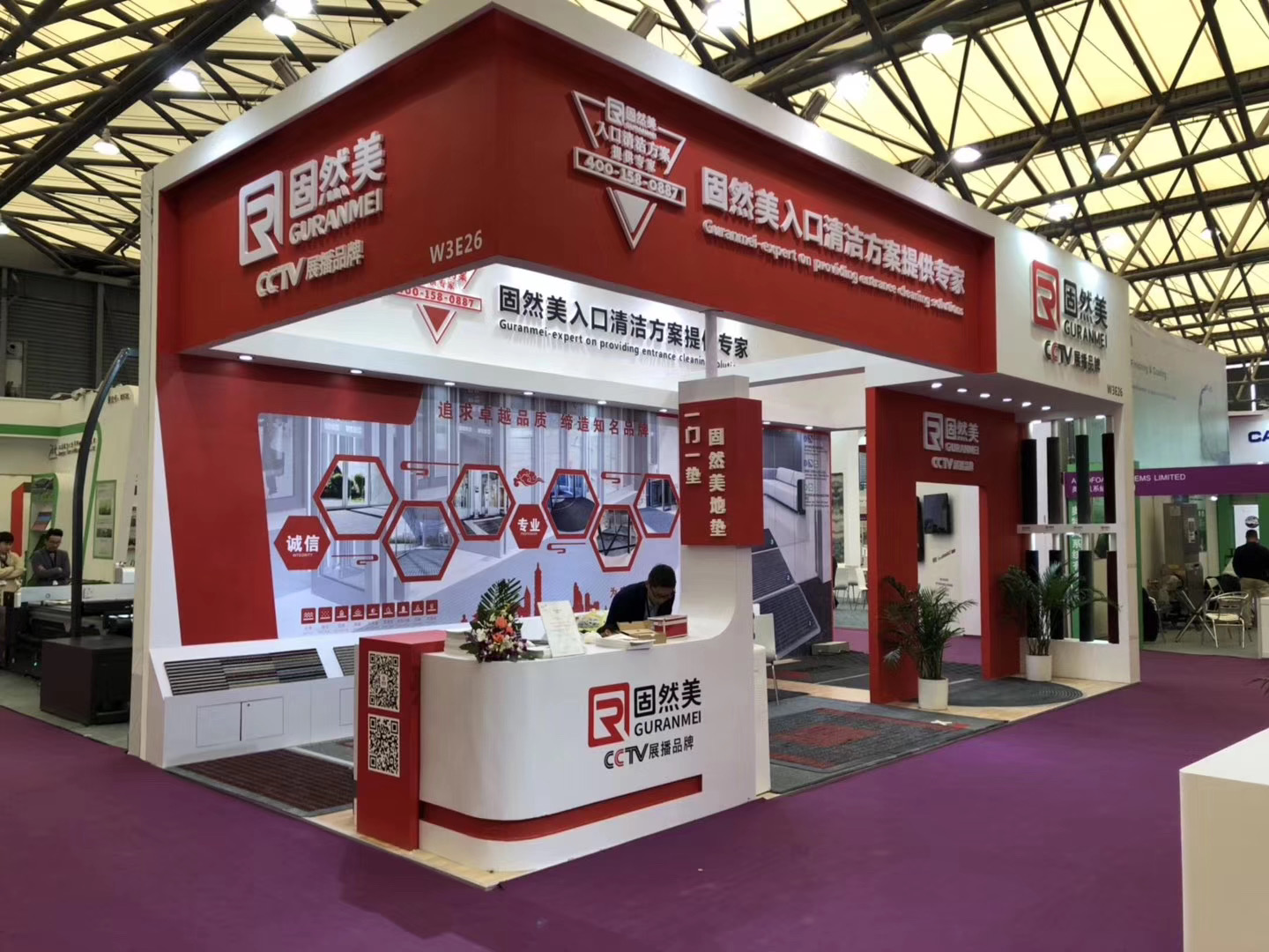 2019.3.26 we exhibited in Domotex Shanghai