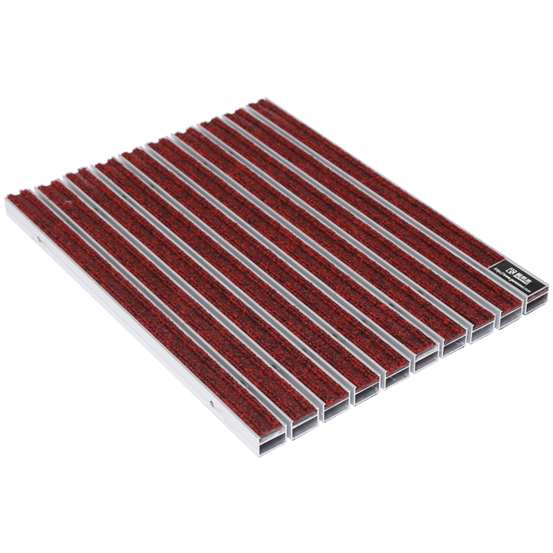 AZ-TM Aluminum dust remove aluminum mat with Ribbed carpet insert