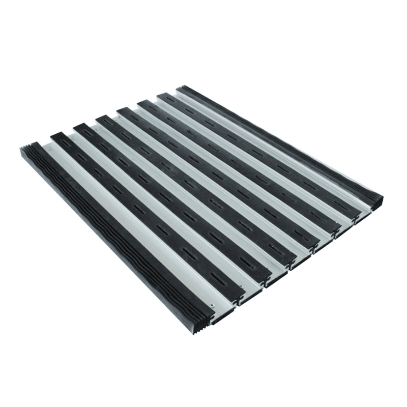 TD-NT CS design type aluminum floor mat for industrial use with rubber feet joiner