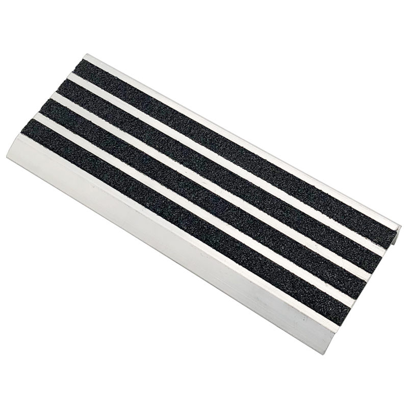 002 Aluminum stair nosing with Carborundum Insert