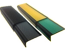 Rubber stair nosing black and yellow two color coextrusion rubber nosing