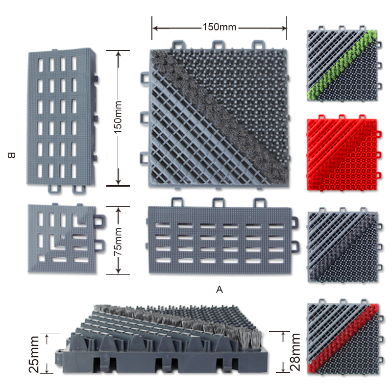 EVA-Single Brush type - Three in one kind of entrance mat EVA Entrance Mat