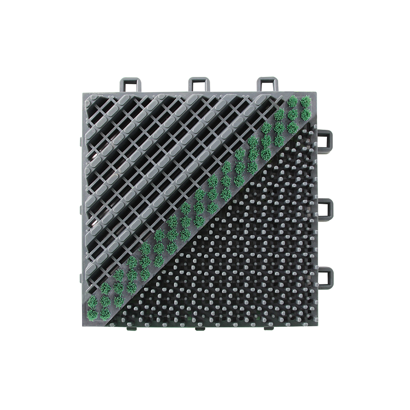 EVA-Single Brush type -  EVA material entrance mat with green color brush