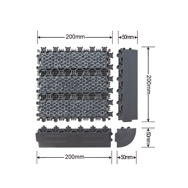 CLP - Modular Combination dust-remove mat with calpyso carpet from Netherlands