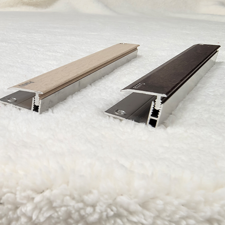 Flooring Aluminum Adjustable height trims for flooring C channel shape